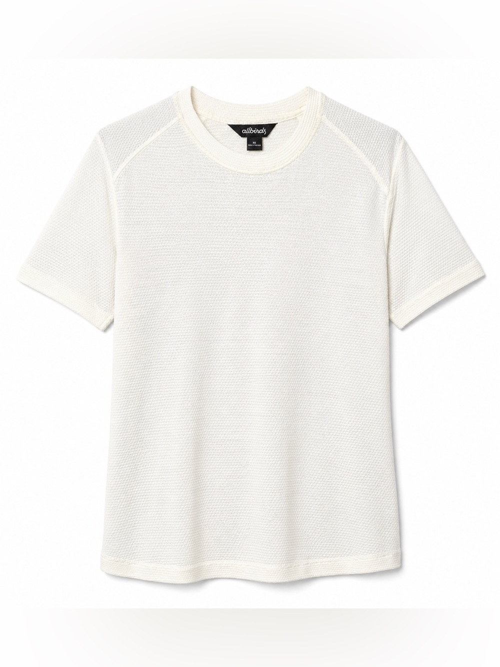 Allbirds Natural Run Tee Merino Wool Athleisure Minimalist Actively-XS
